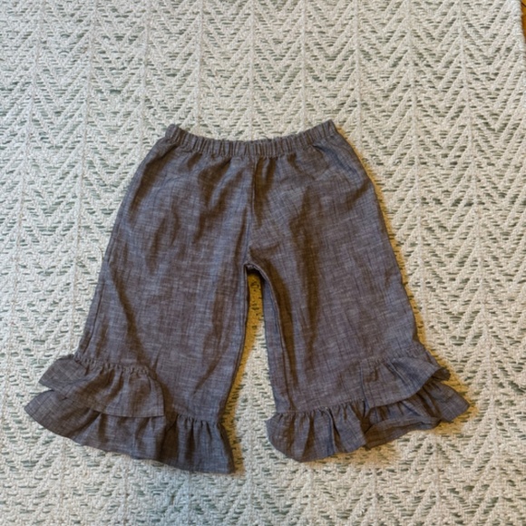 Matilda Jane Girls Hammond Bay Lindy Big Ruffles Pants Girls size 6 - Picture 2 of 4